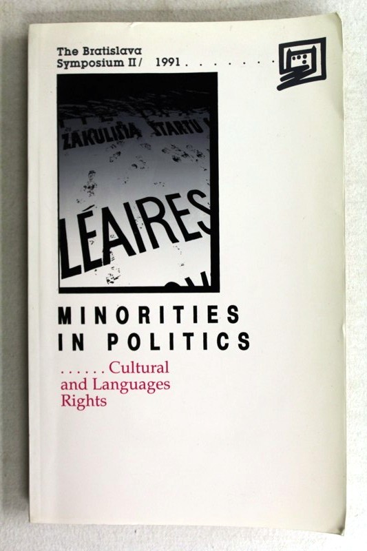 Plichtova, Jana:  Minorities in politics. Cultural and languages rights. 