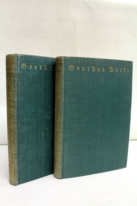 Div.:  Goethes Werke fr Jugend und Volk. Band eins und Band zwei. 