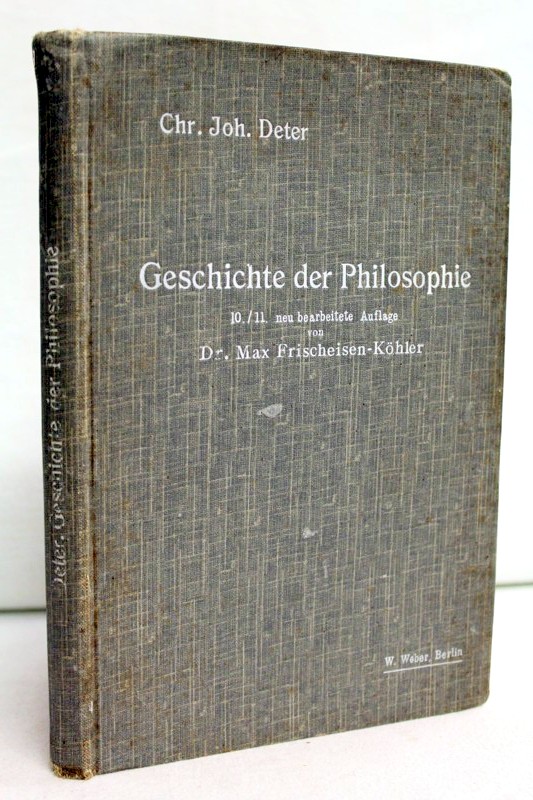 Deter, Chr. Joh.:  Abriss der Geschichte der Philosophie. 