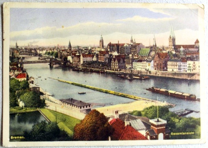 Karte:  Bremen , Gesamtansicht 