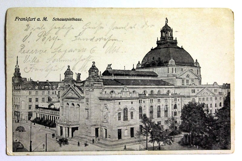 Ansichtskarte:  Ansichtskarte. Frankfurt a. M. Schauspielhaus. 
