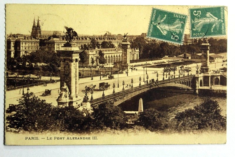 Ansichstkarte:  Paris. Le Pont Alexandre III. 