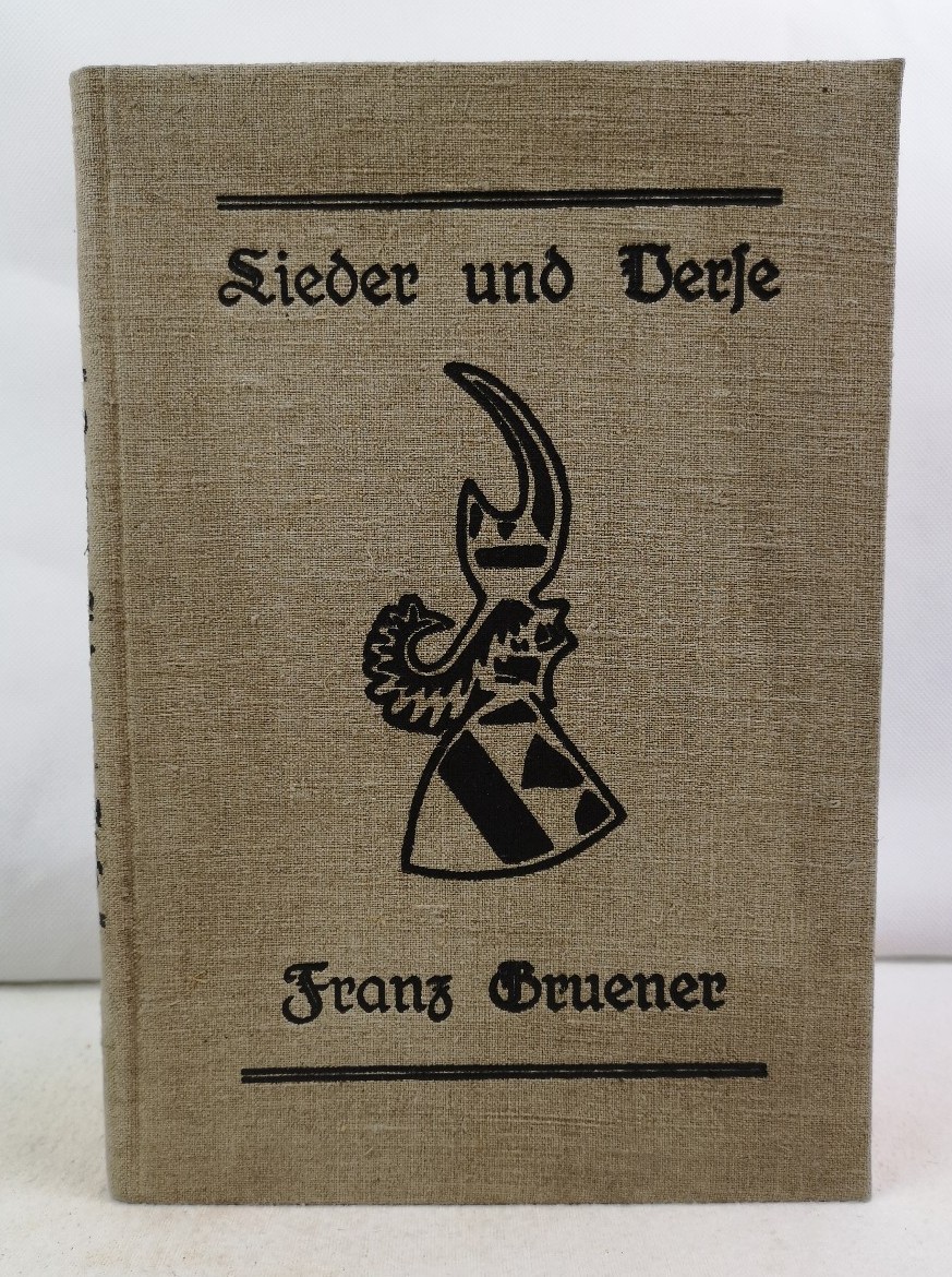 Gruener, Franz:  Lieder und Verse. 