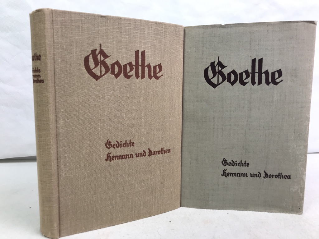 Goethe, Johann Wolfgang von:  Gedichte, Hermann und Dorothea. 