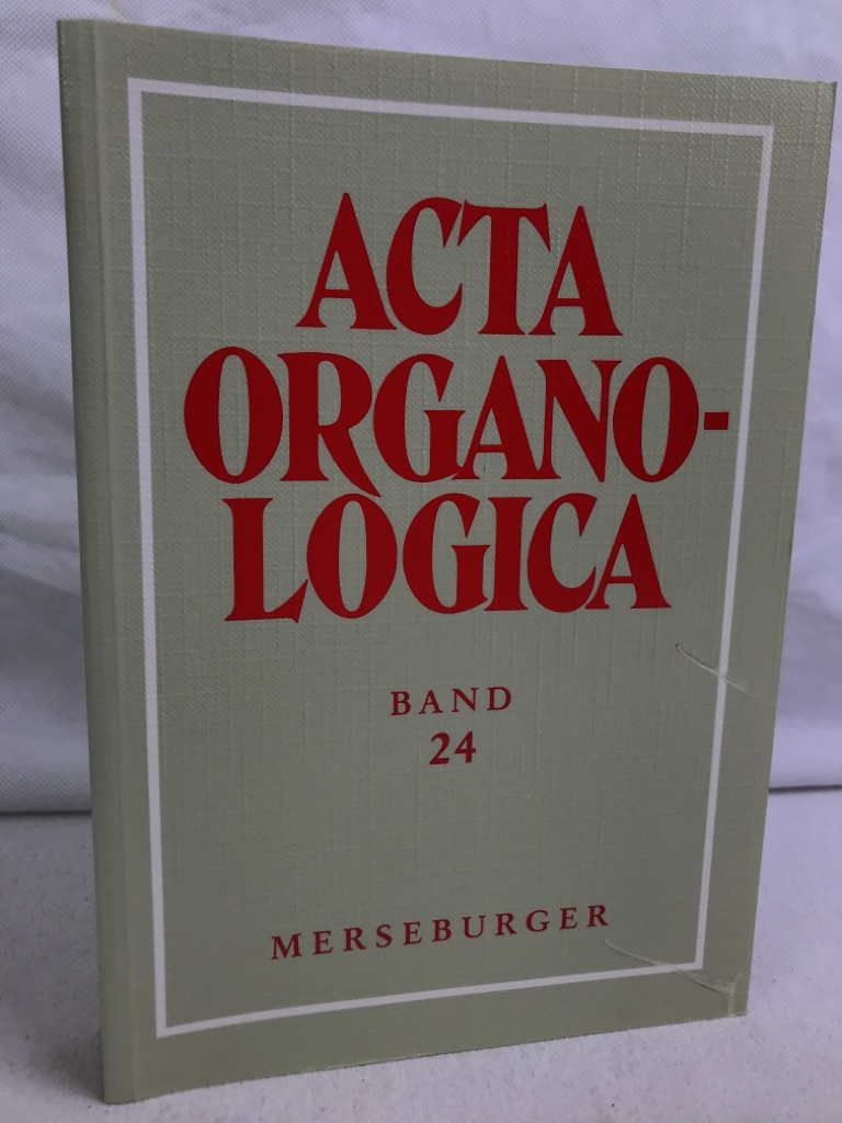 Acta organologica; Teil: Bd. 24., Jahresgabe 1993.