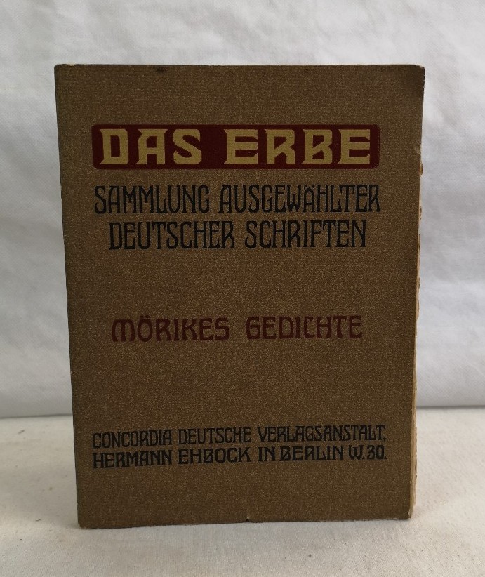 Lissauer, Ernst (Hrsg.):  Eduard Mrike. Gedichte. 