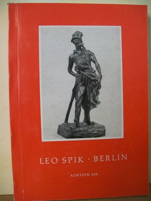 Leo Spik Kunstversteigerungen:  Leo Spik. Auktionskatalog 508 Gemlde des 16.-20. Jahrhunderts 