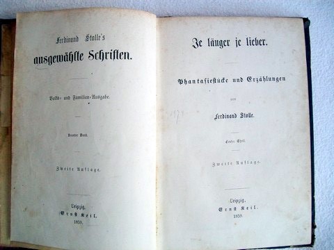 Stolle, Ferdinand:  Ferdinand Stolle`s ausgewhlte Schriften (Volks- und Familienausgabe) NEUNTER BAND 
