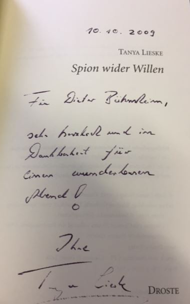 Spion wider Willen.  1. Auflage - Lieske, Tanya.