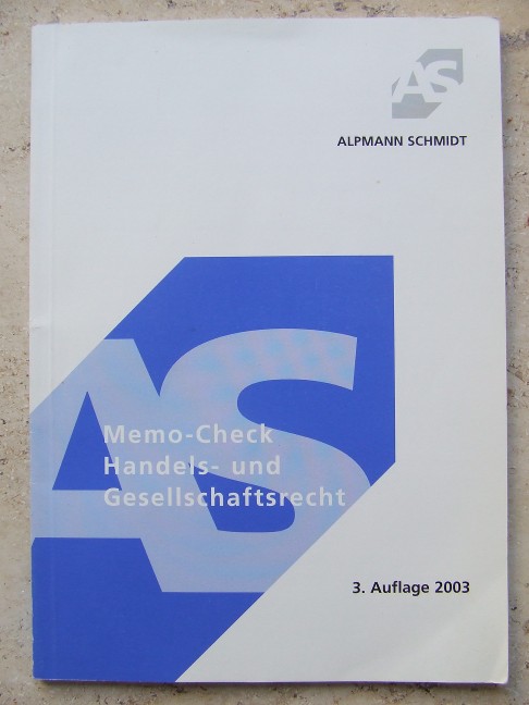 Memo-Check Handels- und Gesellschaftsrecht  3. Auflage - Michael Bäumer