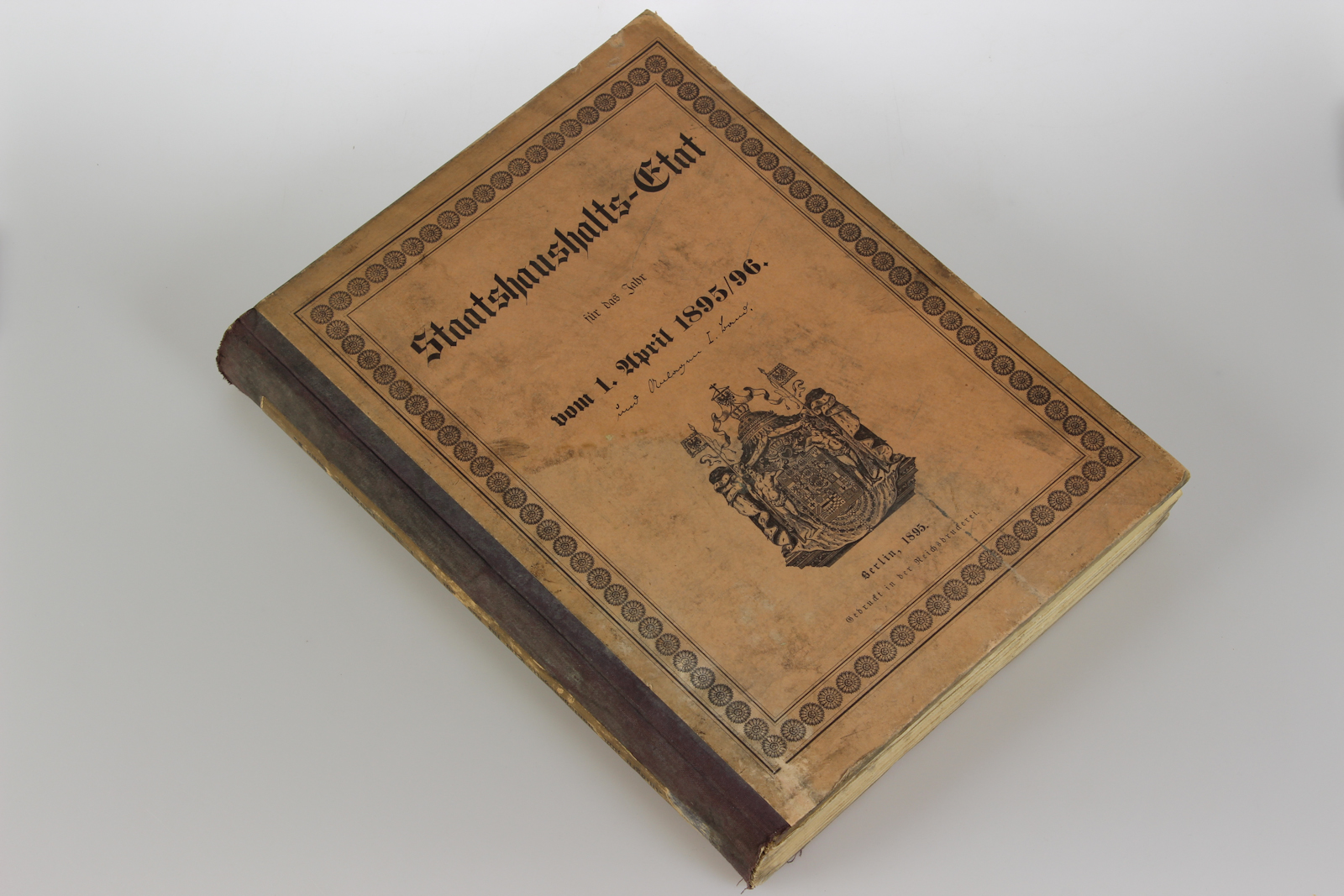   Vorbericht zum Staatshaushalts-Etat fr das Jahr vom 1. April 1895/96. 