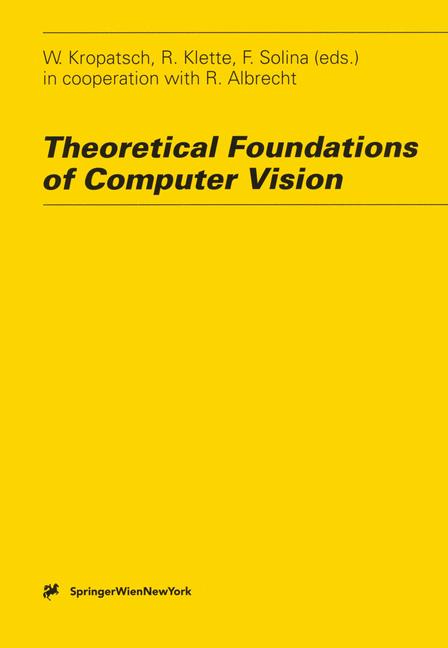 Theoretical Foundations of Computer Vision. (=Computer Supplement; 11).