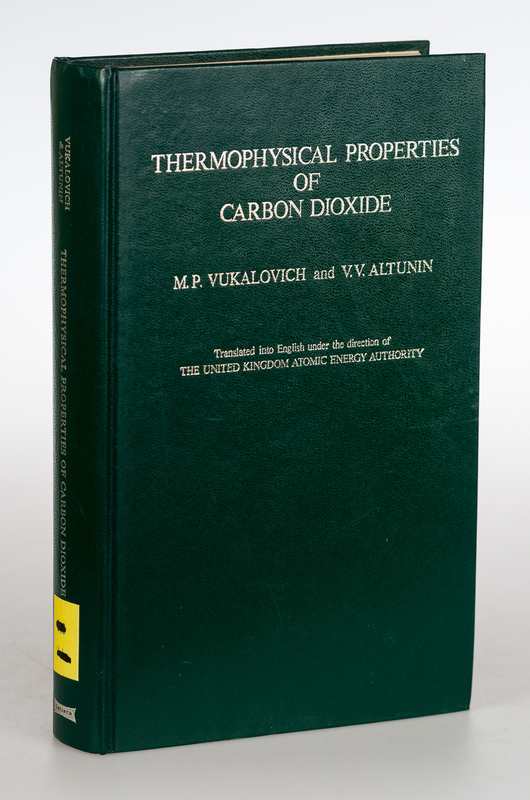 Vukalovich, M. P. and V. V. Altunin:  Thermophysical Properties of Carbon Dioxide. 