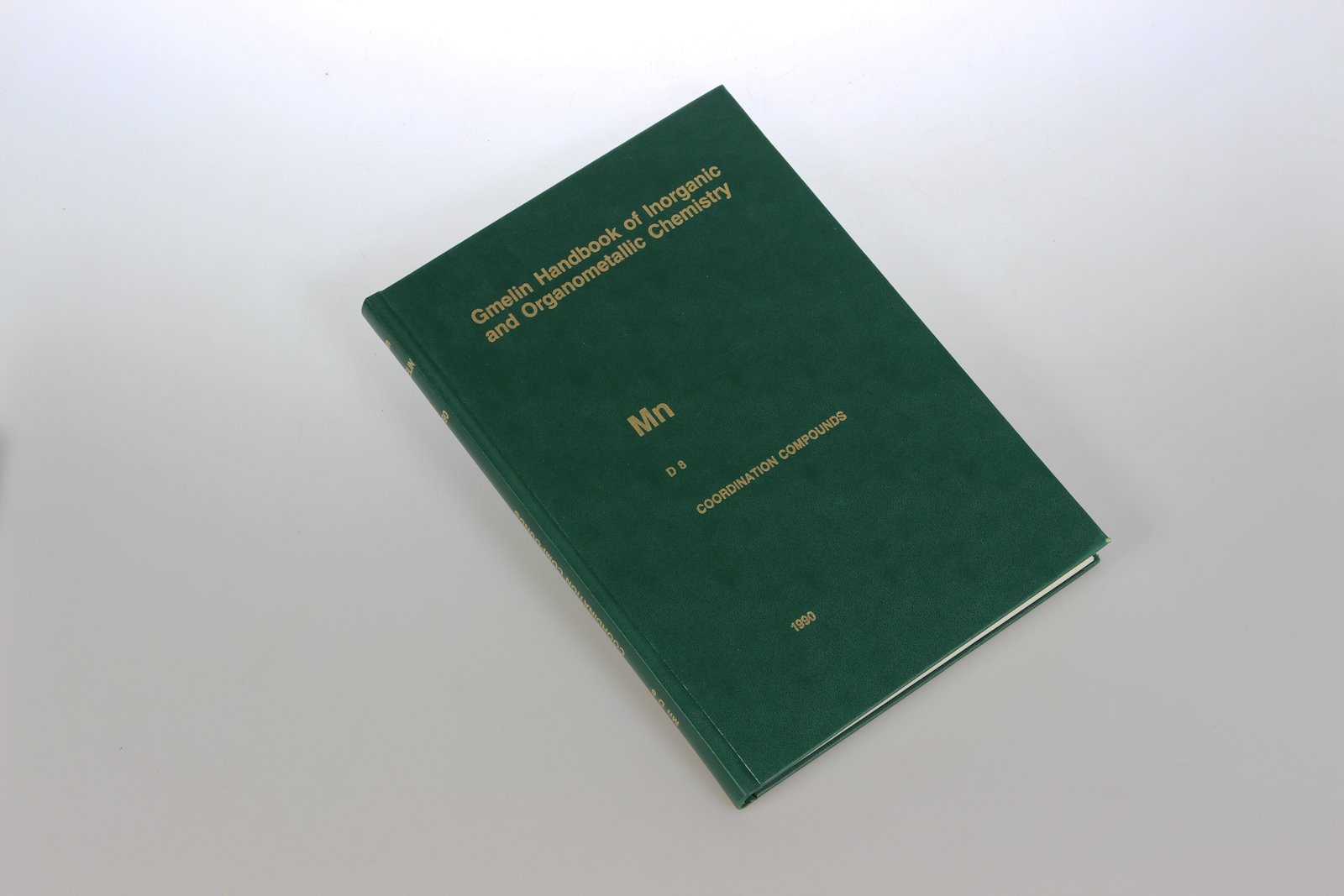 Gmelin-Institut fr Anorg. Chemie der Max-Planck-Gesellschaft zur Frderung d. Wissensch. (Hg):  Gmelin Handbook of Inorganic and Organometallic Chemistry. System Number 56: Mn Manganese. D 8: Coordination Compounds 8. 
