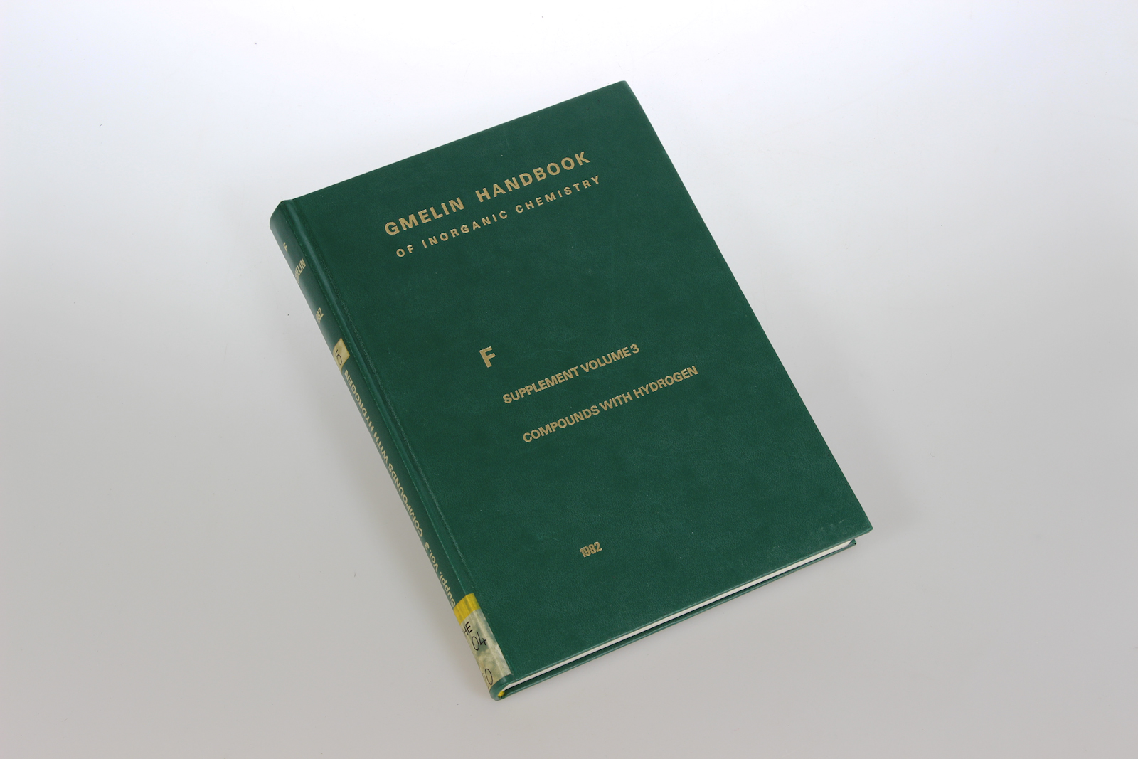 Gmelin-Institut fr Anorg. Chemie der Max-Planck-Gesellschaft zur Frderung d. Wissensch. (Hg):  Gmelin Handbook of Inorganic Chemistry. System Number 5: F Fluorine. Supplement Volume 3: Compounds with Hydrogen. 