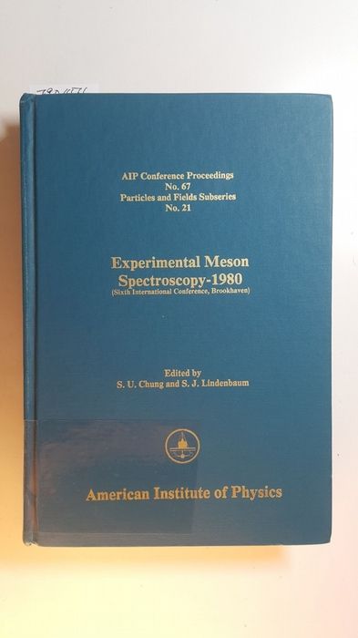 Experimental Meson Spectroscopy 1980(AIP Conference Proceedings, No. 67) - Panvini, R. S. [Hrsg.]