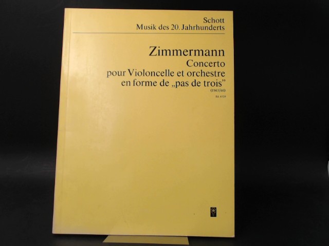 Zimmermann, Bernd Alois:  Bernd Alois Zimmermann: Concerto pour Violoncelle et orchestre en forme de 