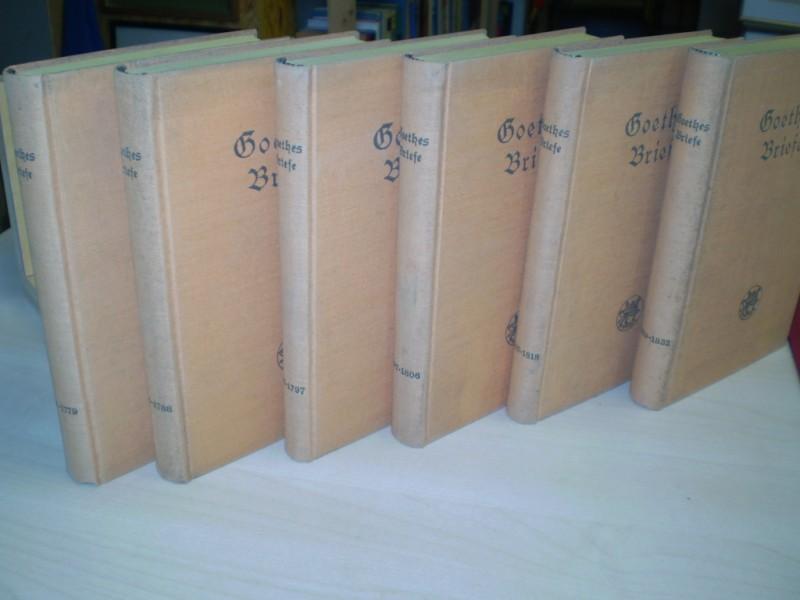 Goethe: Goethes Briefe. 1764-1832. Ausgewhlt u. in chronologischer Folge hrsg. v. Eduard von der Hellen.  6 Bde.. 1. Auflage.