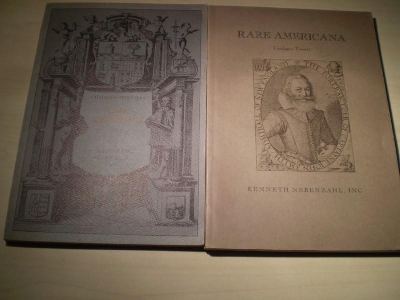 Kenneth Nebenzahl: 2 catalogues (no.17 and 20): Rare Americana. 2 vols.