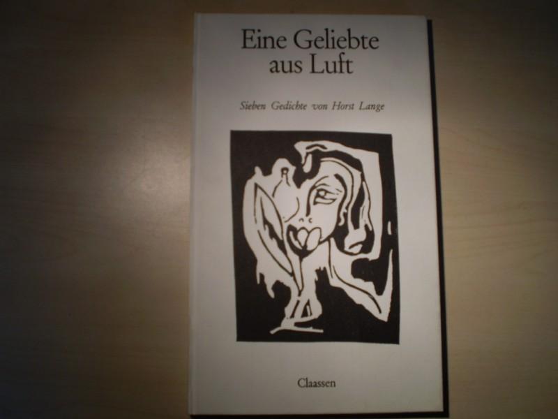 Eine Geliebte aus Luft. Sieben Gedichte. Mit sieben Linolschnitten von Marcel Pfister. 1. Auflage.