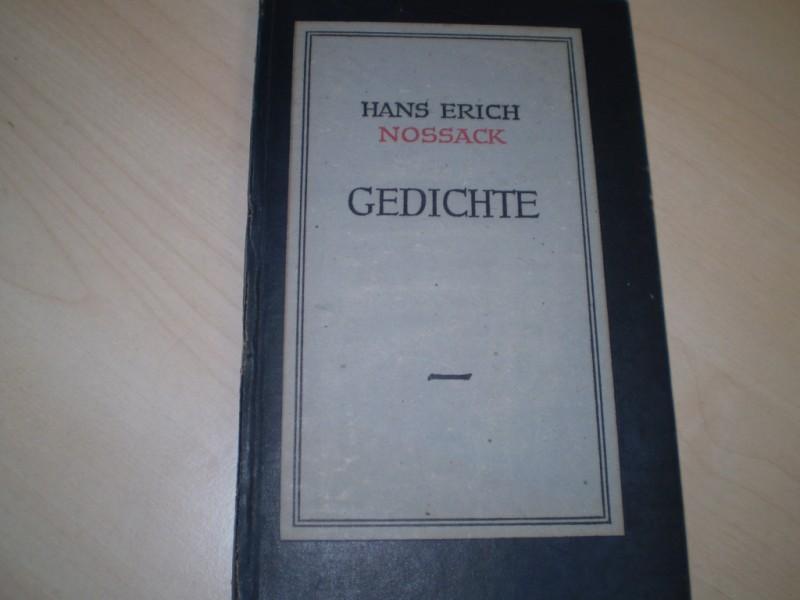Nossack, Hans Erich: Gedichte. EA.