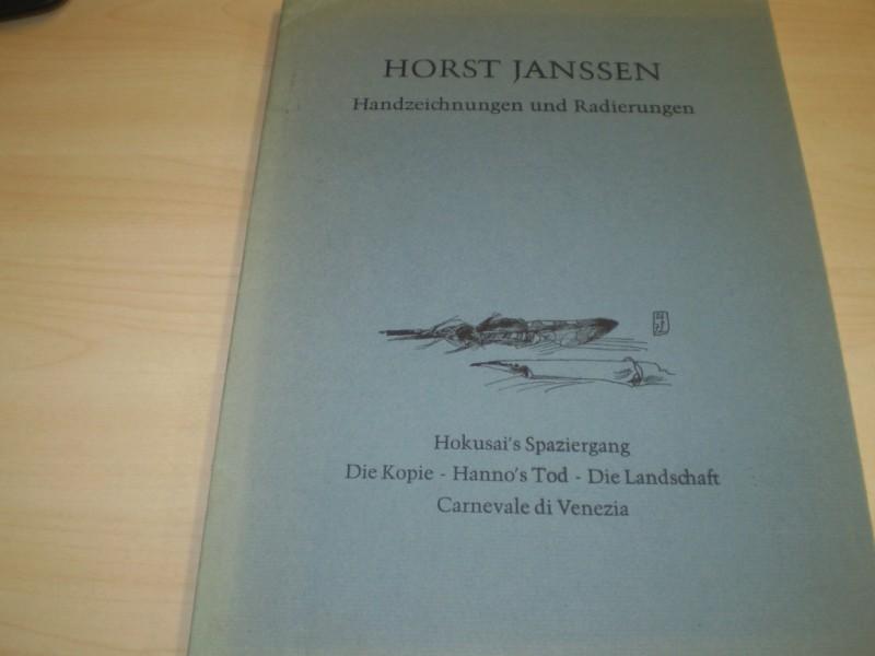 Horst Janssen. Handzeichnungen und Radierungen. Zu den Zyklen Hokusai