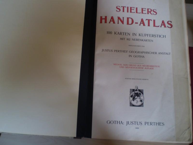 Stielers Hand-Atlas. 100 Karten in Kupferstich. Mit 162 Nebenkarten. Neunte, von Grund aus neubearbeitete und neugestochene Auflage.