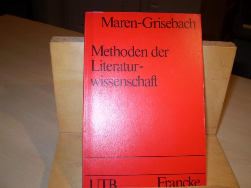 Maren-Grisebach, Manon. METHODEN DER LITERATURWISSENSCHAFT. 8. Aufl.