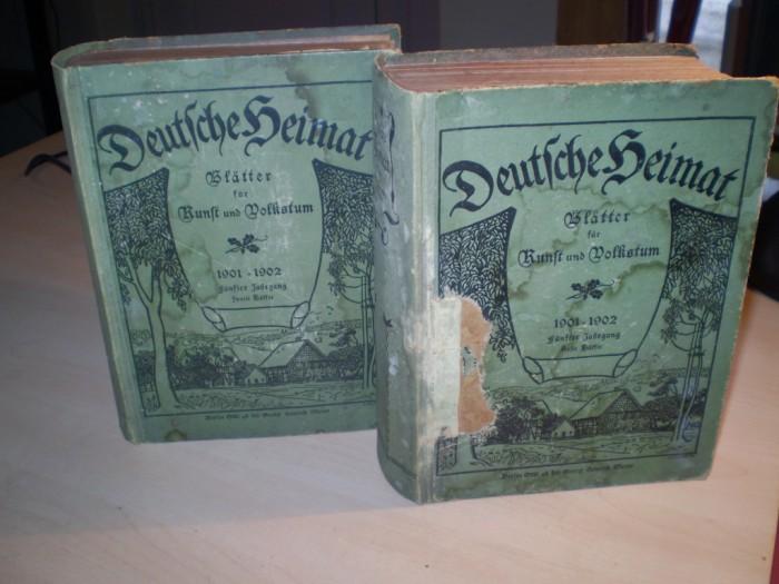 Kalkschmidt, Eugen (Hrsg.) DEUTSCHE HEIMAT. Bltter fr Litteratur und Volkstum. Fnfter Jahrgang Oktober 1901 - September 1902, komplett.
