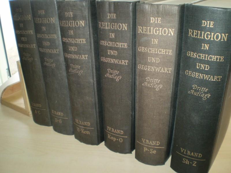 Galling, Kurt (Hrsg.) DIE RELIGION IND GESCHICHTE UND GEGENWART. 6 Bnde.