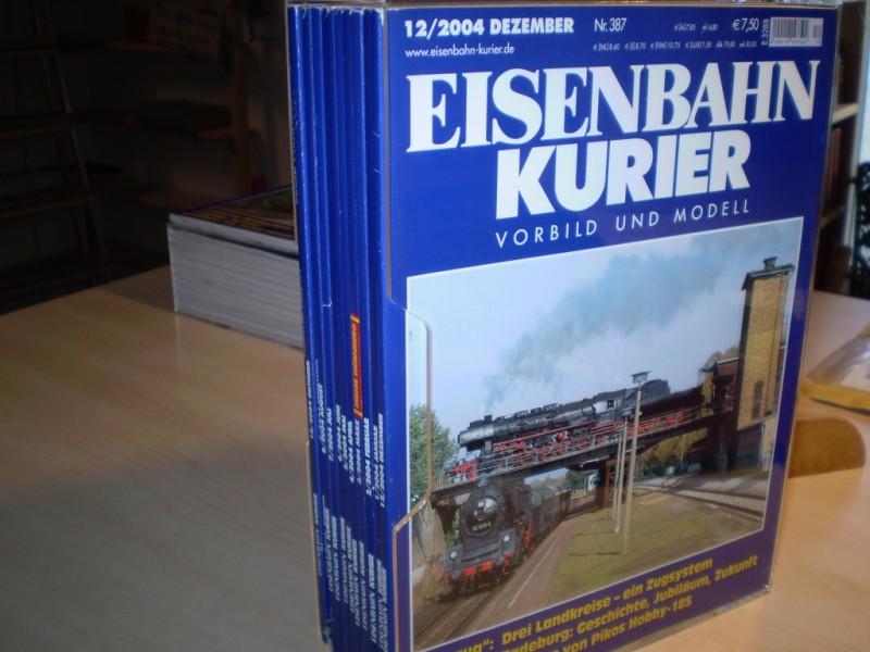 Eisenbahn. EISENBAHN KURIER. Modell und Vorbild. 2004; Heft 376-387. komplett.