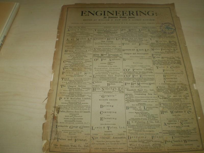 Engineer.: THE ENGINEER. The Illustradet Weekly Journal. Office for Publication and Advertisements. Vol. CV - No. 2718.