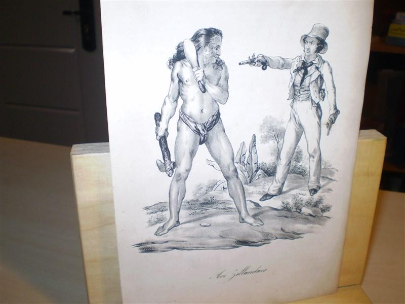 Arago, Jacques. Aoi Zellandais. Original-Lithographie. Entnommen: Souvenirs d'un Aveugle, Voyage autour Du Monde, 1839.