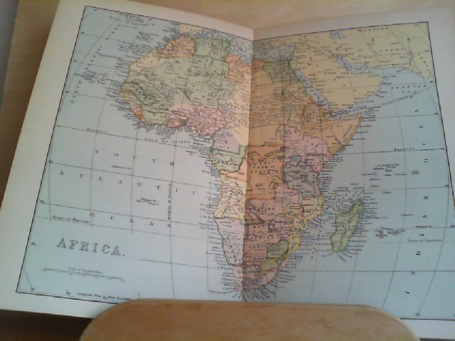  Grafik - Landkarte AFRIKA, coloriert 1 Grafik-Holzschnitt aus 