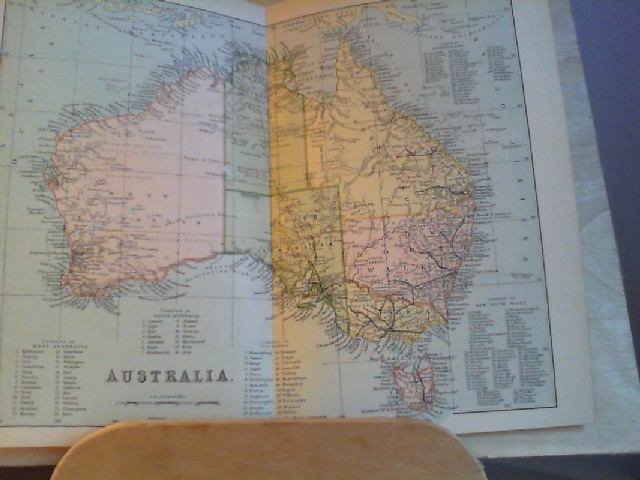  Grafik - Landkarte AUSTRALIA, coloriert 1 Grafik-Landkarte aus 