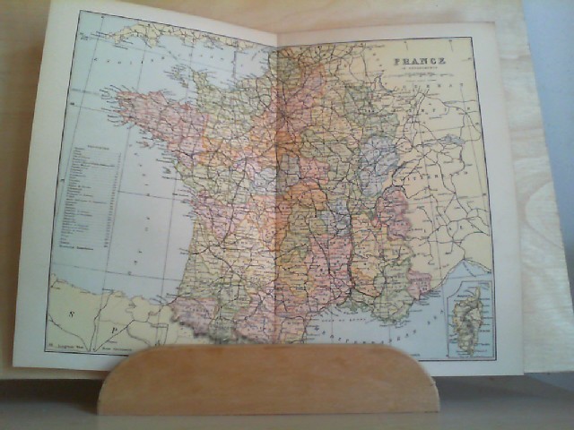  Grafik - Landkarte FRANCE, coloriert: 1 Grafik-Landkarte aus 