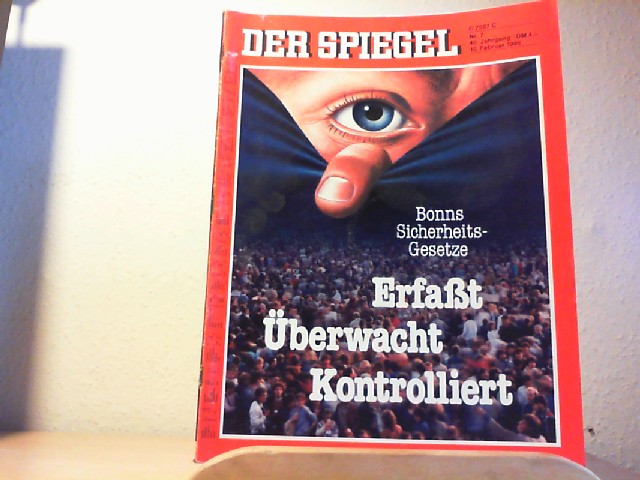  Der Spiegel. 10. Februar 1986, 40. Jahrgang. Nr. 7. Das deutsche Nachrichtenmagazin.