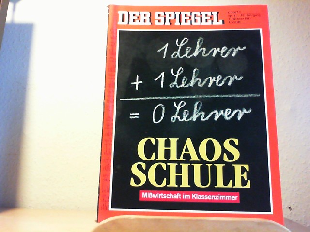  Der Spiegel. 7. Oktober 1991, 45. Jahrgang. Nr. 41. Das deutsche Nachrichtenmagazin.