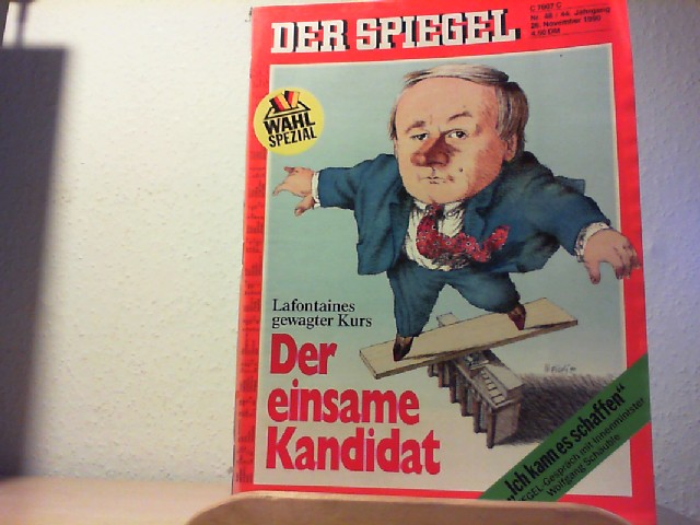  Der Spiegel. 26. November 1990, 44. Jahrgang. Nr. 48. Das deutsche Nachrichtenmagazin.