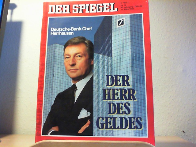  Der Spiegel. 13. Mrz 1989, 43. Jahrgang. Nr. 11. Das deutsche Nachrichtenmagazin.