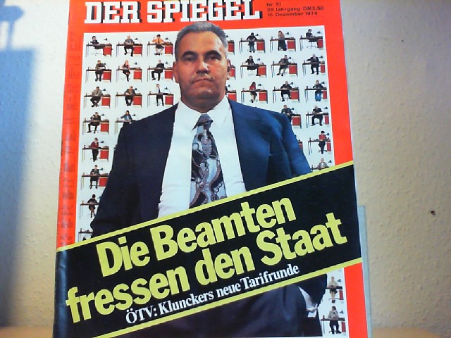  Der Spiegel. 16. Dezember 1974, 28. Jahrgang. Nr. 51. Das deutsche Nachrichtenmagazin.