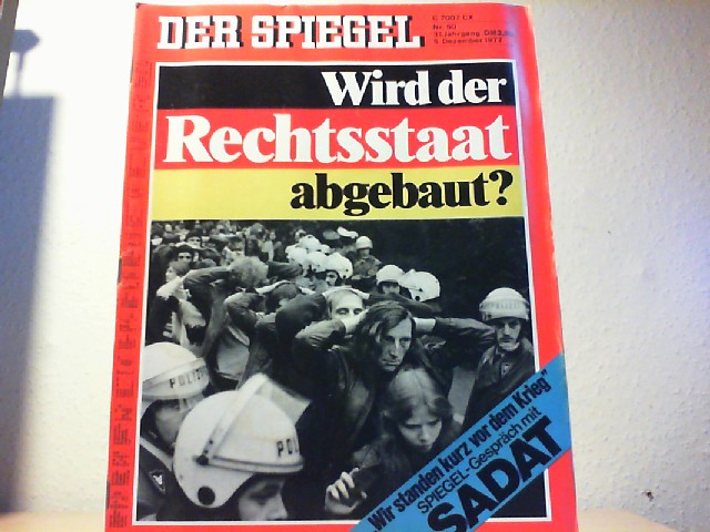  Der Spiegel. 5. Dezember 1977, 31. Jahrgang. Nr. 50. Das deutsche Nachrichtenmagazin. 12.