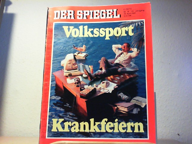  Der Spiegel. 29. April 1991, 45. Jahrgang. Nr. 18. Das deutsche Nachrichtenmagazin. 4.