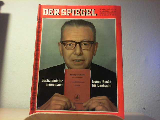  Der Spiegel. 10. April 1967, 21. Jahrgang. Nr. 16. Das deutsche Nachrichtenmagazin. 4.