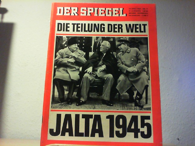  Der Spiegel. 14. April 1965, 19. Jahrgang. Nr. 16. Das deutsche Nachrichtenmagazin. 4.