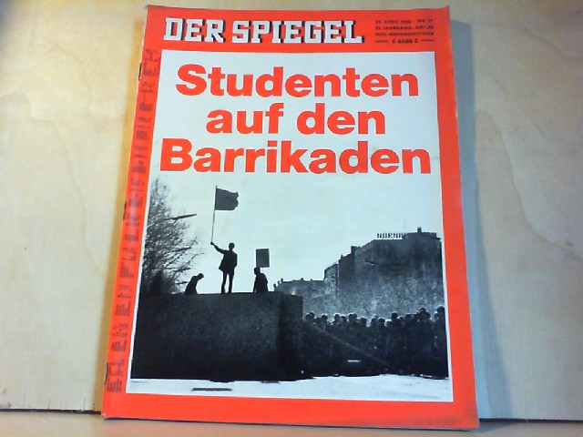  Der Spiegel. 22. April 1968, 22. Jahrgang. Nr. 17. Das deutsche Nachrichtenmagazin. 4.