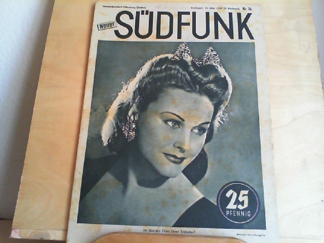  Neuer Südfunk Nr. 16. 15. Mai 1949. (Programm-Zeitschrift für eine Woche).