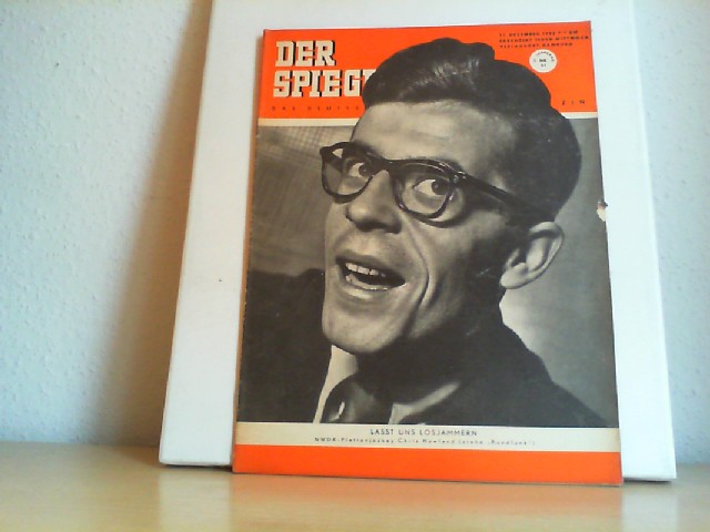 Der Spiegel. 17.12.1952. 6. Jahrgang. Nr. 51. Das deutsche Nachrichtenmagazin.Titelgeschichte : Lasst und losjammern - NWDR-Plattenjockey Chris Howland.