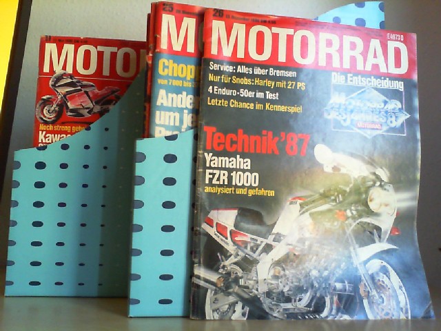 MOTORRAD - Troeltsch Ernst Hrsg.: Motorrad. 1986. Hefte 1 - 26. Hefte, komplett. Technik, Wirtschaft, Sport. Die deutsche Motorrad-Zeitschrift.