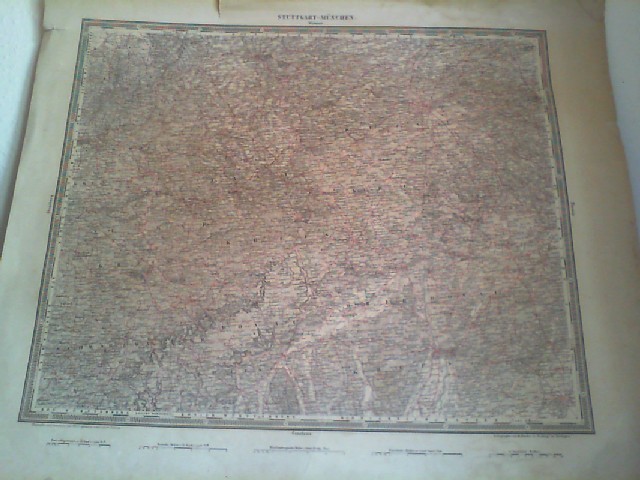  Lithografie-Karte, nach Woerl bei Herder, 
